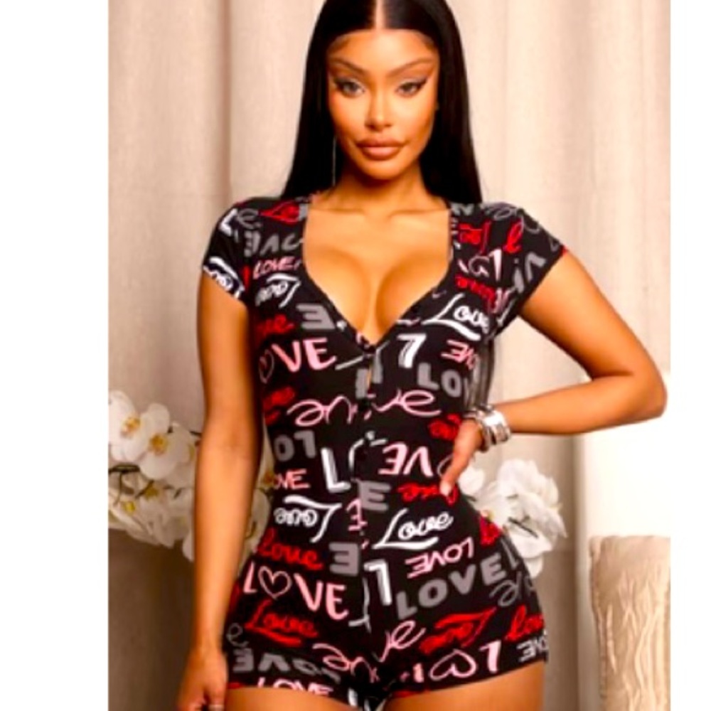 Fashion nova pajama onesie